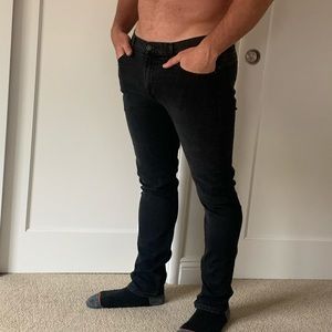 Mens Black Paige Jeans
